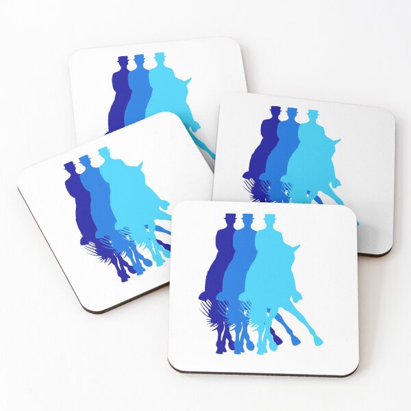 Item preview, Dancing dressage horses blue designed and sold by MeerkatArt.