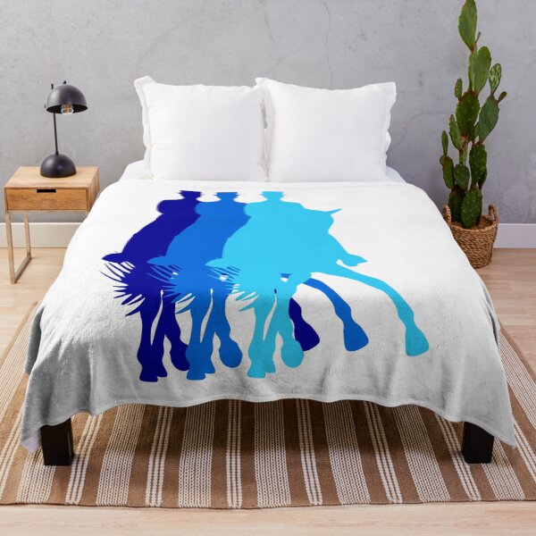 Item preview, Dancing dressage horses blue designed and sold by MeerkatArt.