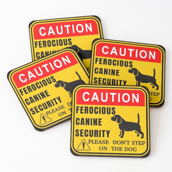 Item preview, Funny beagle guard dog sign designed and sold by Try-It.