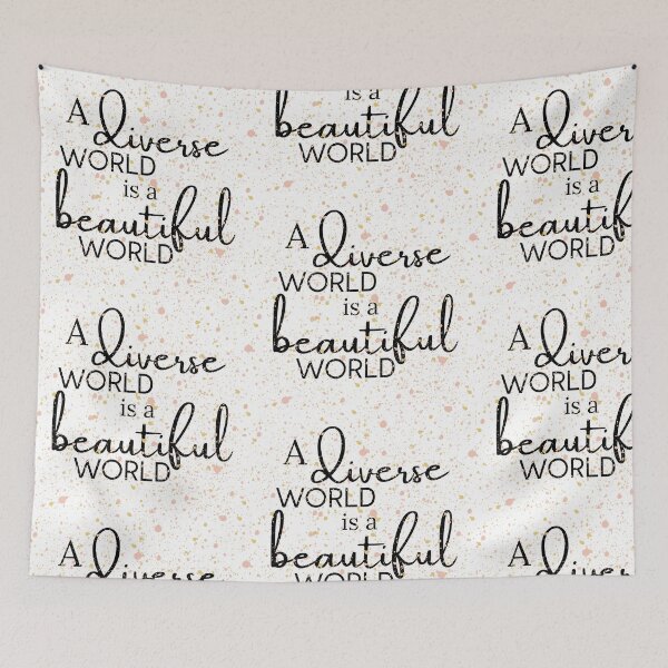 Item preview, Diverse World is a Beautiful World designed and sold by bloominolive.