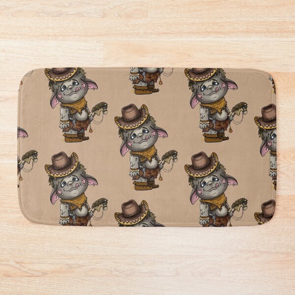 Item preview, Cartoon character, funny troll cowboy in a hat. designed and sold by LaraCoolart.