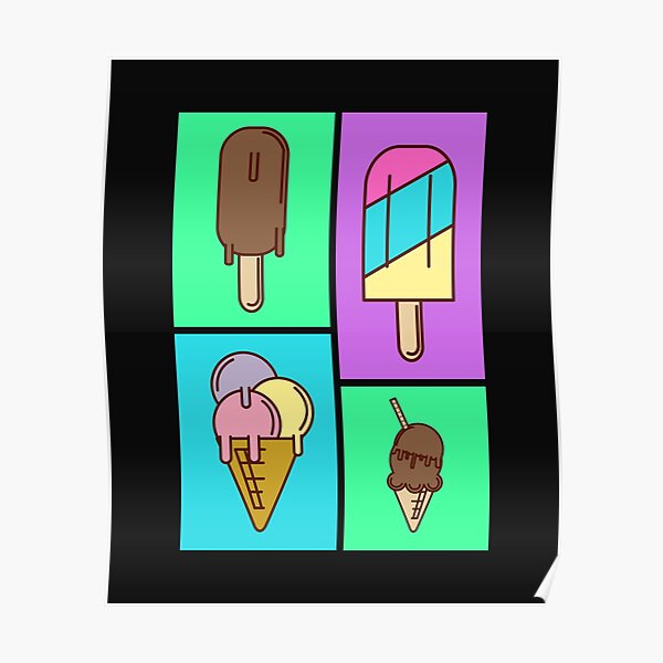 "Ice cream paint job " Poster by GippsDesigns Redbubble