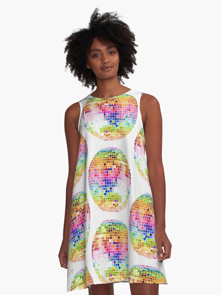 Disco Ball – Rainbow | A-Line Dress