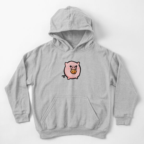 Cute Piggy Pusheen Style Kids Pullover Hoodie
