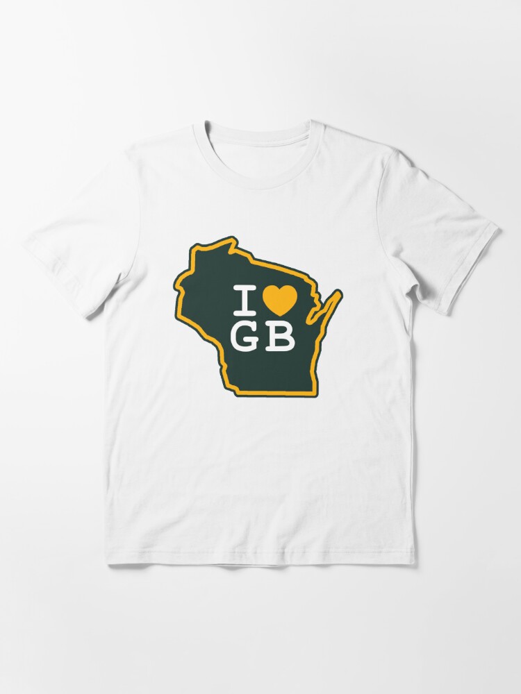 Green Bay Packers Long T-Shirt Graphic Men Cotton GB Cheesehead