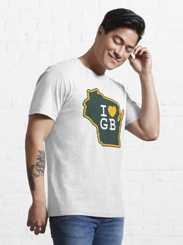 Men's Green Bay Packers Aaron Rodgers Green I Love Gold T-Shirt