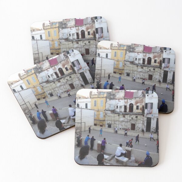 Item preview, a football match in casbah algiers painting designed and sold by kikinafashion.