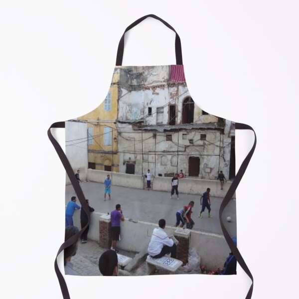Item preview, a football match in casbah algiers painting designed and sold by kikinafashion.