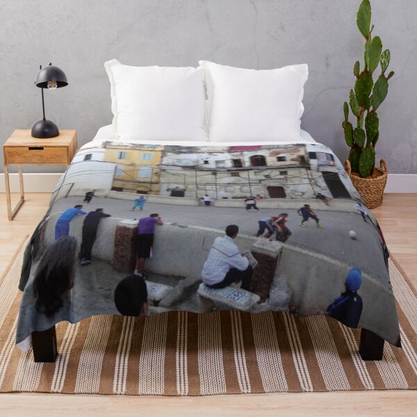 Item preview, a football match in casbah algiers painting designed and sold by kikinafashion.