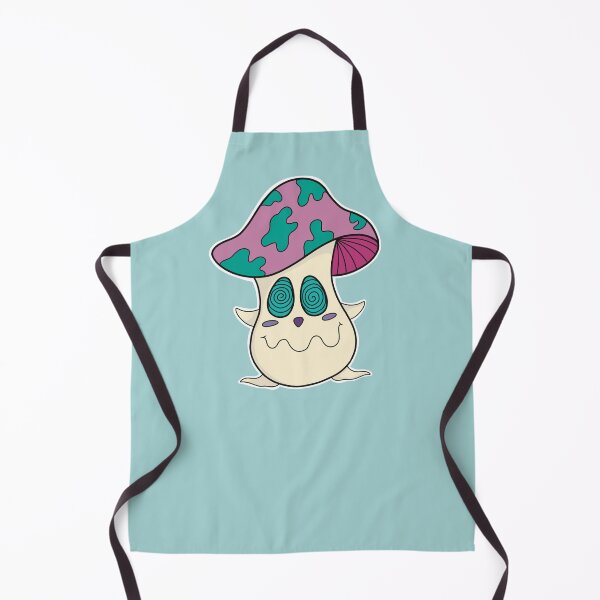Item preview, Dizzy Cute Mushy Mushroom Funghi Art 001 - Pastel Blue Background designed and sold by Diamantina-ai.