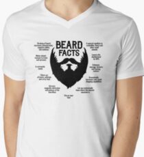 Beard Facts (black) Men's V-Neck T-Shirt