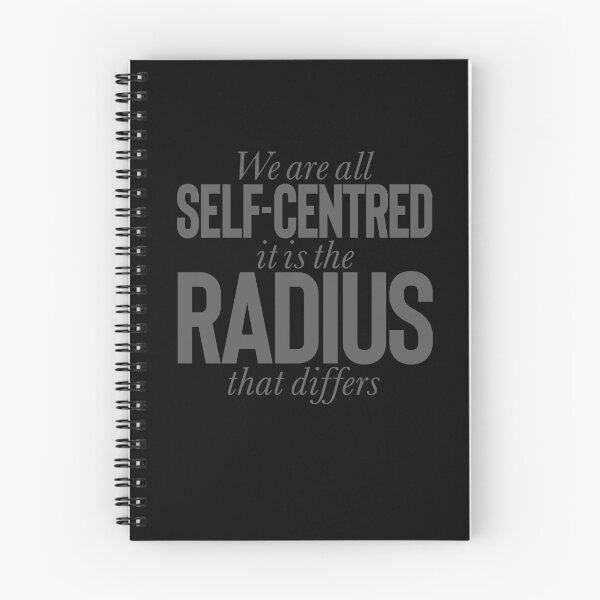 Item preview, We are all self-centred, it is the radius that differs v.8 designed and sold by x1brett.