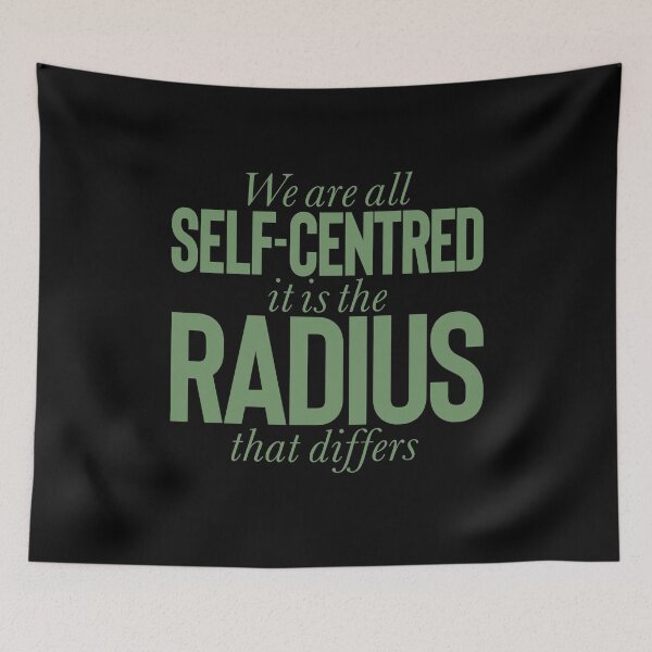 Item preview, We are all self-centred, it is the radius that differs v.9 designed and sold by x1brett.