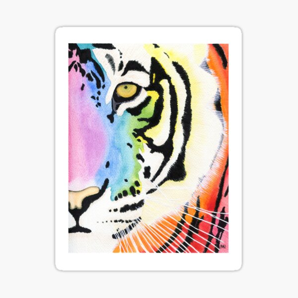 Rainbow Tiger Sticker