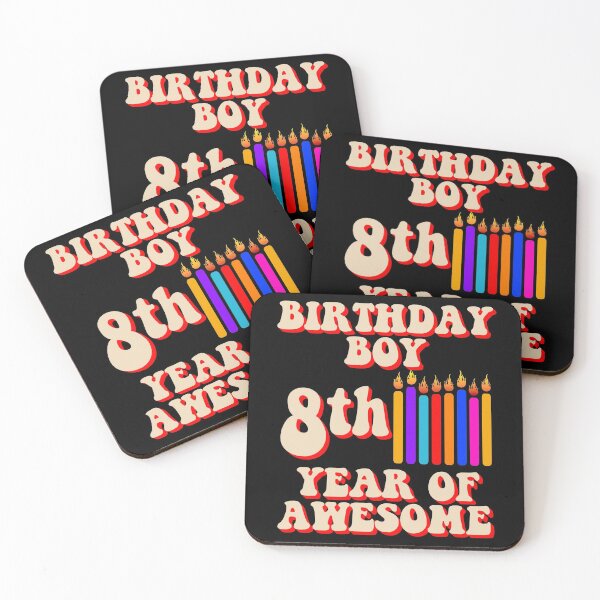 Item preview, Happy Birthday Boy 8th year of Awesome Birthday Candles designed and sold by CharJens.