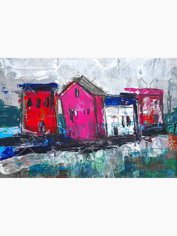 Paintings of deals houses abstract