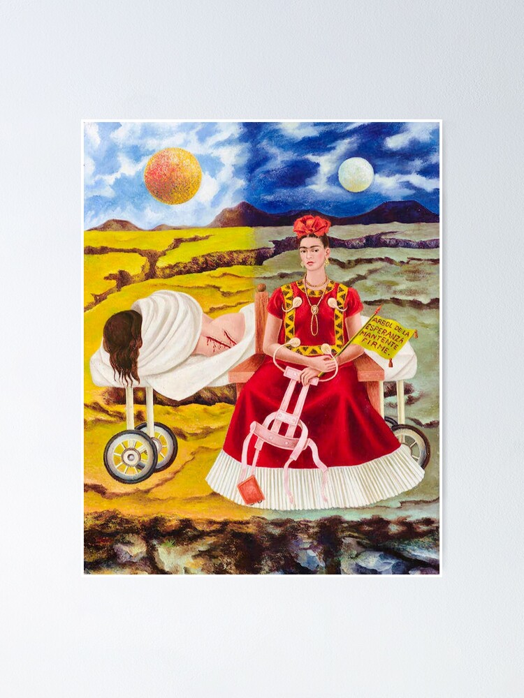 Tree Of Hope Remain Strong By Frida Kahlo Poster By Wonderweiss Redbubble