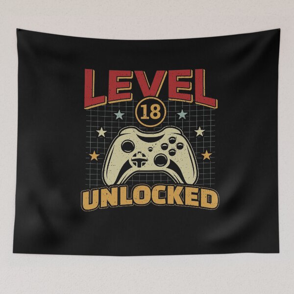 Item preview, 18th Birthday Level 18 Unlocked Video Gamer designed and sold by Hananiah Merch.