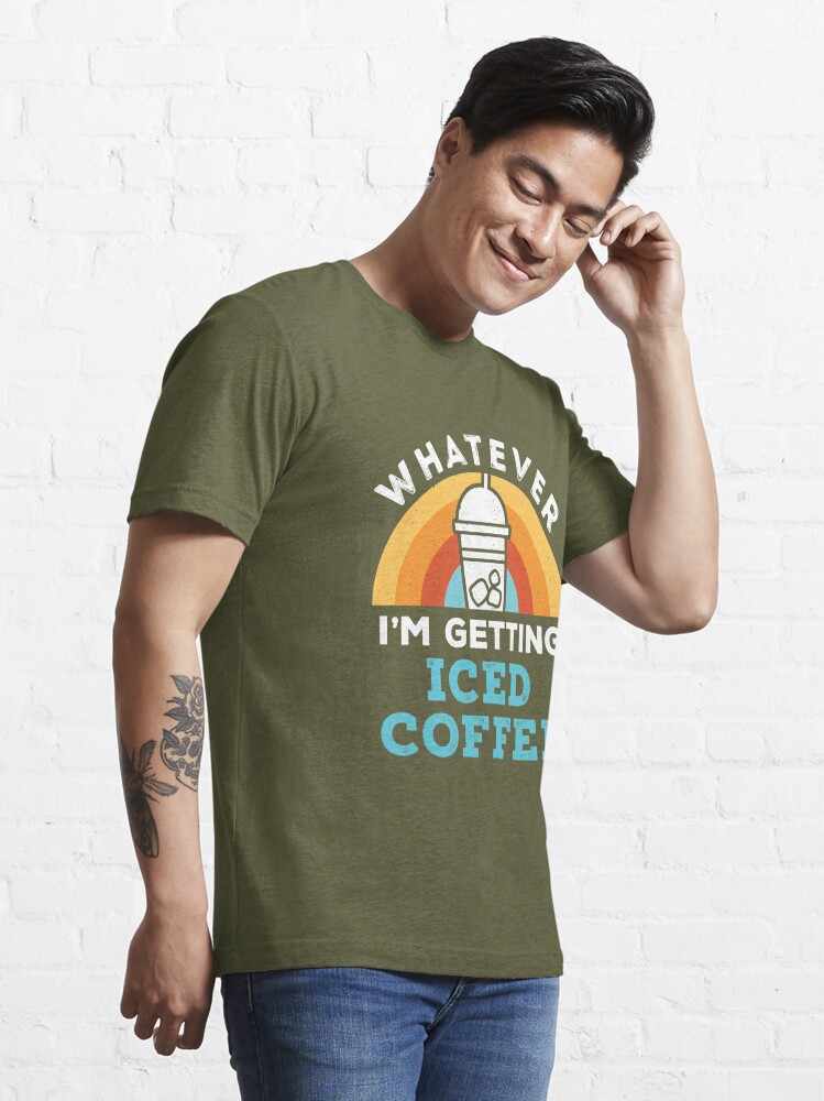 Iced Coffee is Essential- retro t-shirt