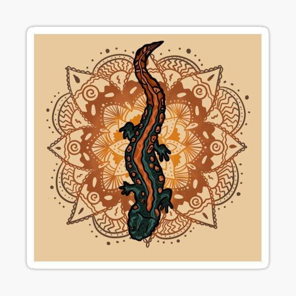 Salamander Mandala Sticker