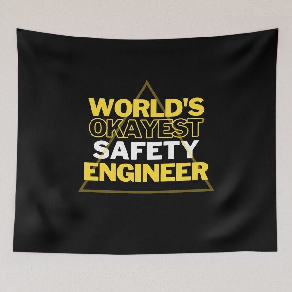 Item preview, World's Okayest Safety Engineer designed and sold by Rislam.