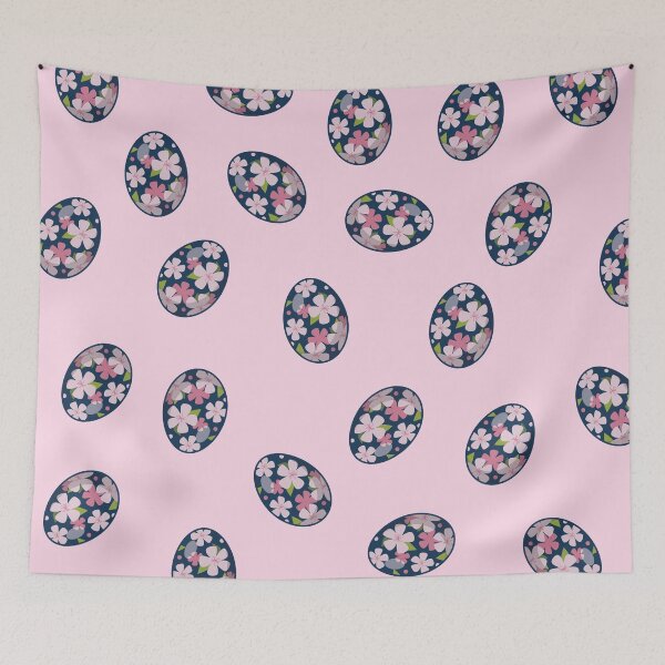Aperçu de l'œuvre Oeuf coloré de fleur de Sakura de Pâques créée et vendue par Hixon House.