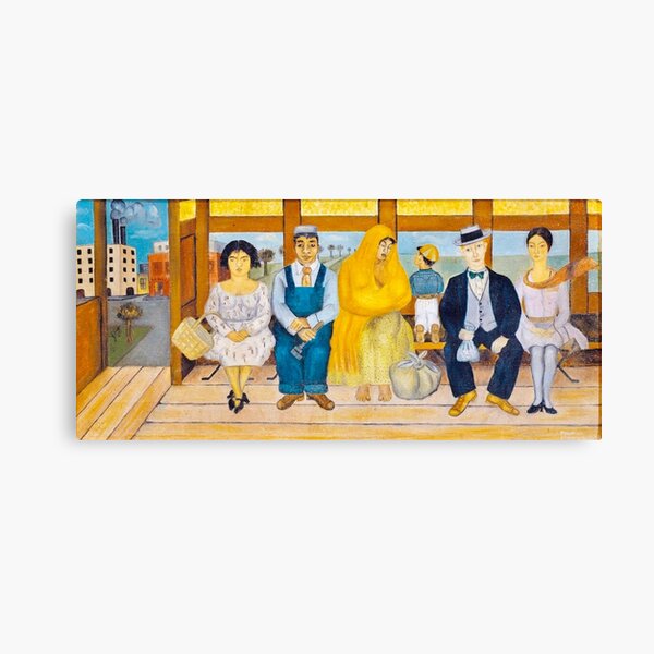 The Bus by Frida Kahlo Canvas Print