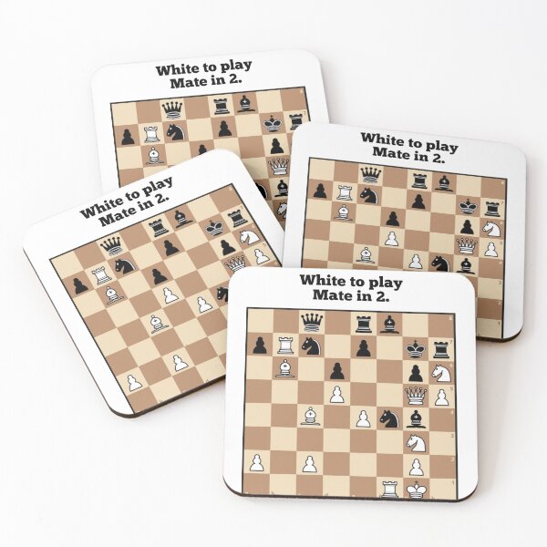Item preview, Chess puzzle sticker and magnet. Mate in 2.  designed and sold by chessmate.