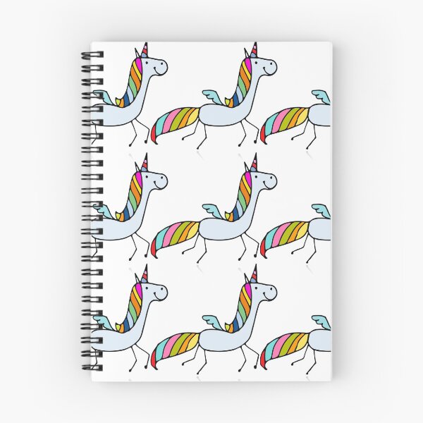 Artikelvorschau, Spaß Regenbogen Einhorn Pegasus Pegicorn Muster entworfen und verkauft von BrokenUnicorn.