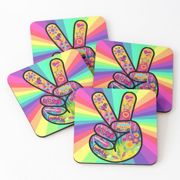 Item preview, Peace, Man - Hippy Love Vibe Psychadelic Background designed and sold by cheeseonbread.