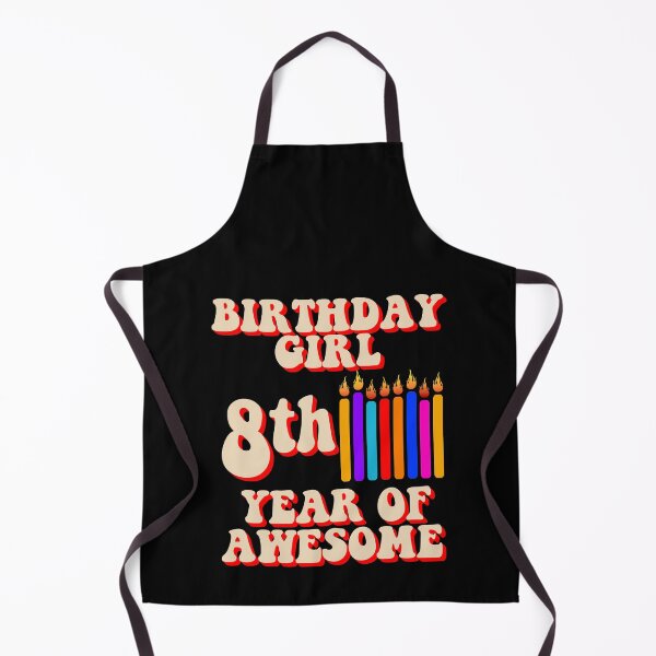 Item preview, Happy Birthday Girl 8th year of Awesome Birthday Candles designed and sold by CharJens.