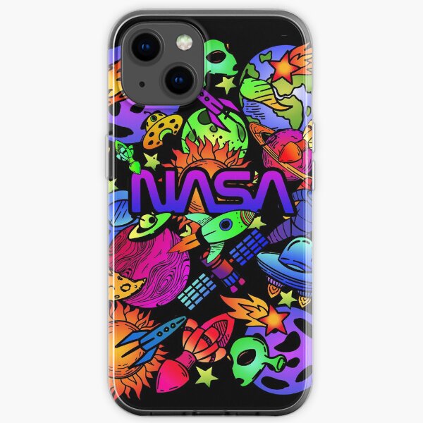 Raum lebendige trippy Kritzeleien Kunst iPhone Flexible Hülle