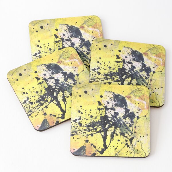Item preview, Modern Yellow and Black Splash Painting designed and sold by NancyMerkle.