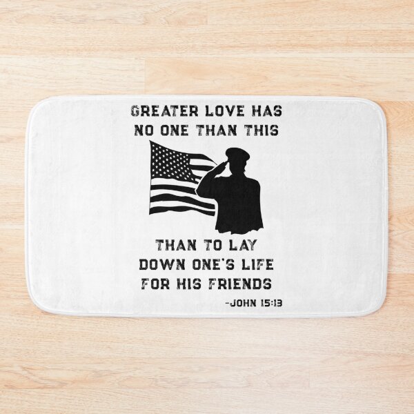 Item preview, Honor Remember Memorial Military American Flag / Bible Verse design designed and sold by CreatedByHeidi.