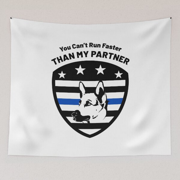 Item preview, K9 Police Officer Dog / German Shepherd Partner Canine Quote design designed and sold by CreatedByHeidi.