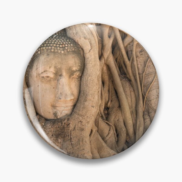 Item preview, Cabeza de Buda en el árbol designed and sold by reisefoto.