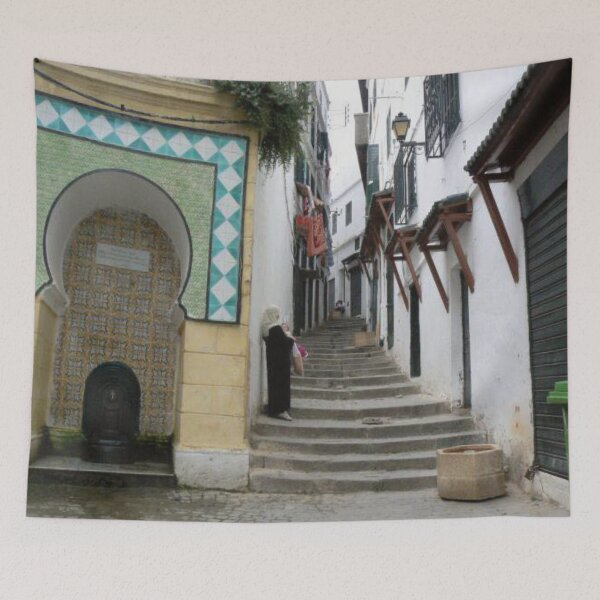 Item preview, casbah street algiers painting designed and sold by kikinafashion.