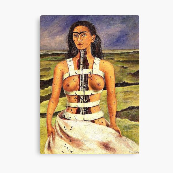 The Broken Column by Frida Kahlo Canvas Print