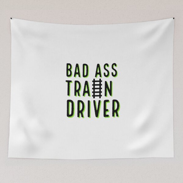 Item preview, Bad ass train driver maquinista train driving trains  designed and sold by Tropical Blood.