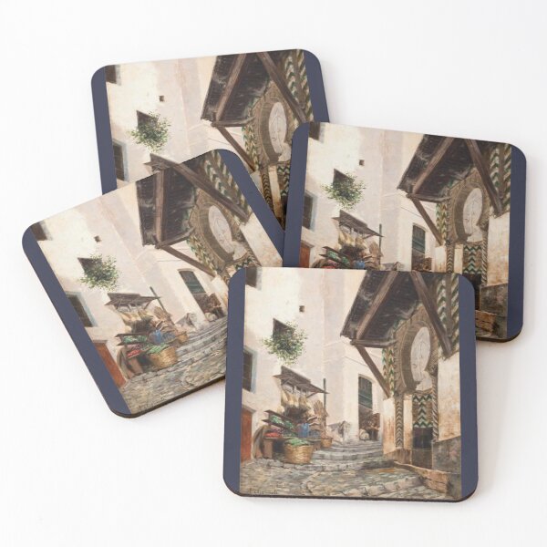 Item preview, casbah street algiers painting designed and sold by kikinafashion.