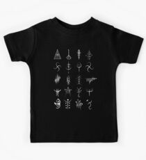 Camiseta para niños Bloodborne caryll runes
