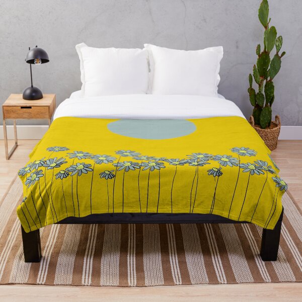 Aperçu de l'œuvre Les marguerites s'efforçant d'atteindre le soleil bleu sur jaune. créée et vendue par Gulim As.