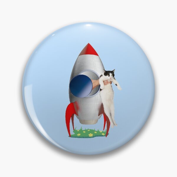 Item preview, Cats Not Allowed In Rocket (Tuxedo Kitty) designed and sold by leBoosh-Designs.