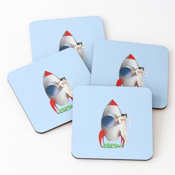 Item preview, Cats Not Allowed In Rocket (Tuxedo Kitty) designed and sold by leBoosh-Designs.