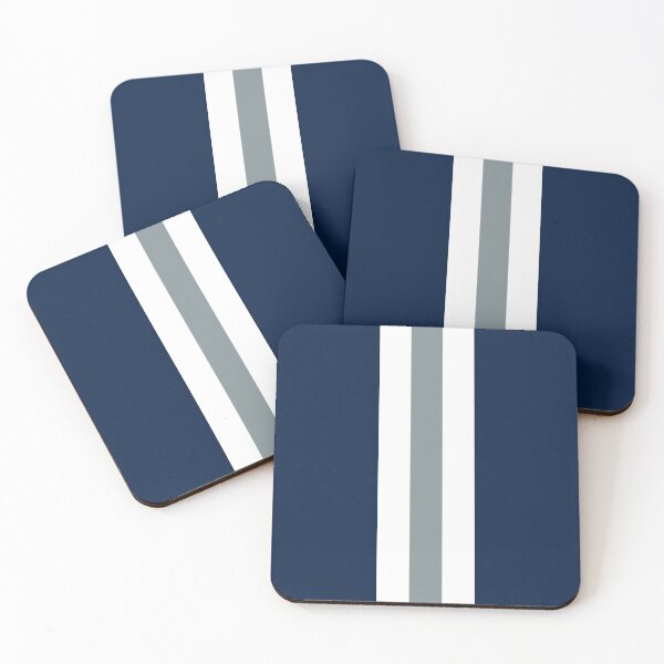 Item preview, Retro American Football Stripes Dallas Navy, White, Silver designed and sold by Sporting Colour.