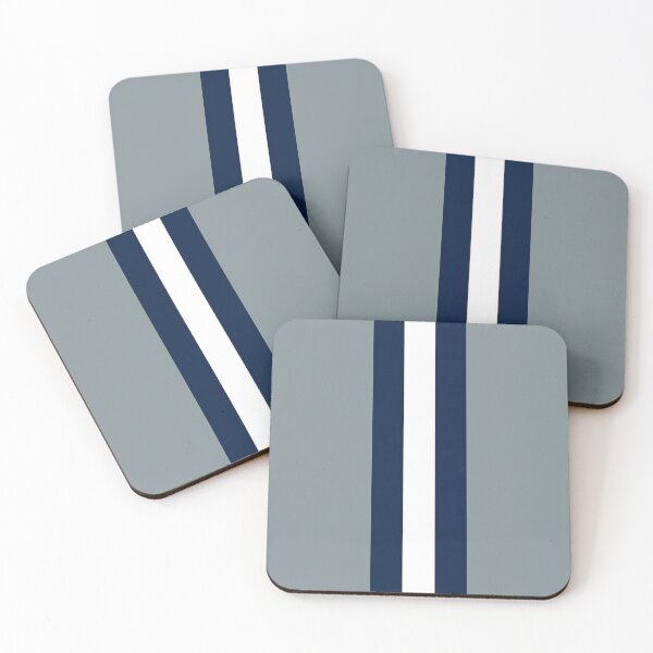 Item preview, Retro American Football Stripes Dallas Silver, Navy, White designed and sold by Sporting Colour.