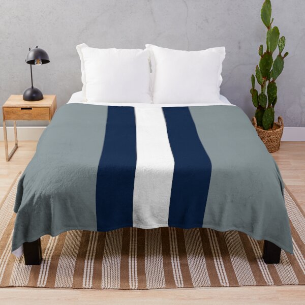 Item preview, Retro American Football Stripes Dallas Silver, Navy, White designed and sold by Sporting Colour.