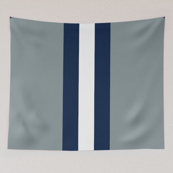 Item preview, Retro American Football Stripes Dallas Silver, Navy, White designed and sold by Sporting Colour.