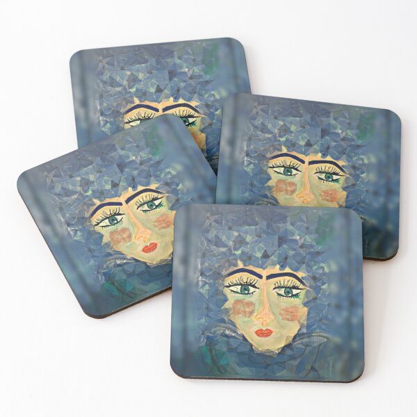 Item preview, Ms. Lady Blues with the Big eyes Painting designed and sold by bipolarvirgoart.