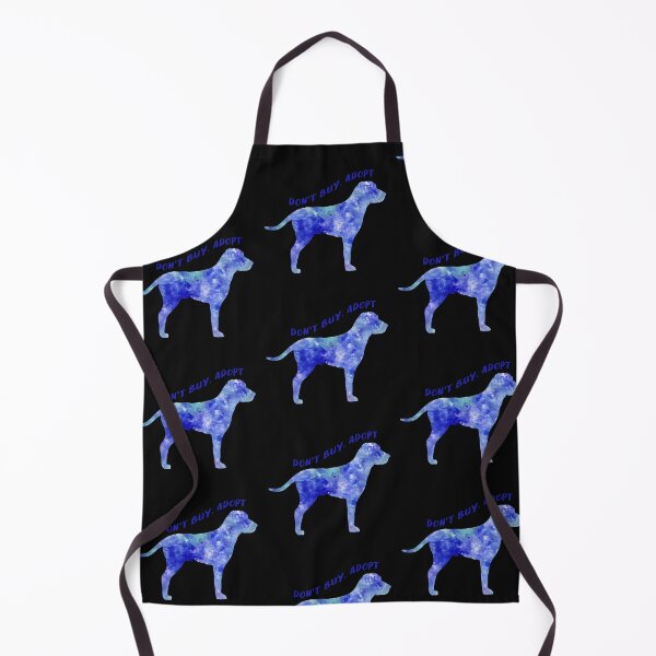 Item preview, Dont Buy Adopt I love dogs Watercolor blue watercolour dog blue designed and sold by WatercolorFun.